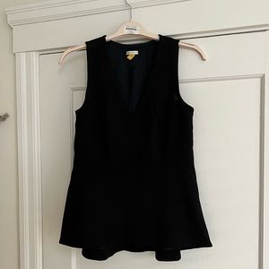 Black peplum top